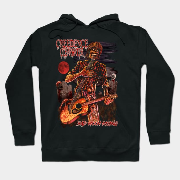 "BAD MOON RISING" Hoodie by joeyjamesartworx